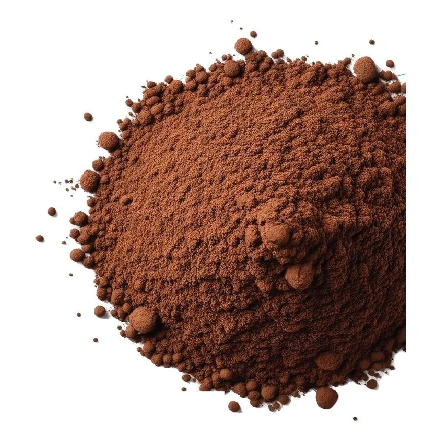 A pile of brown cascara coffee cherry powder